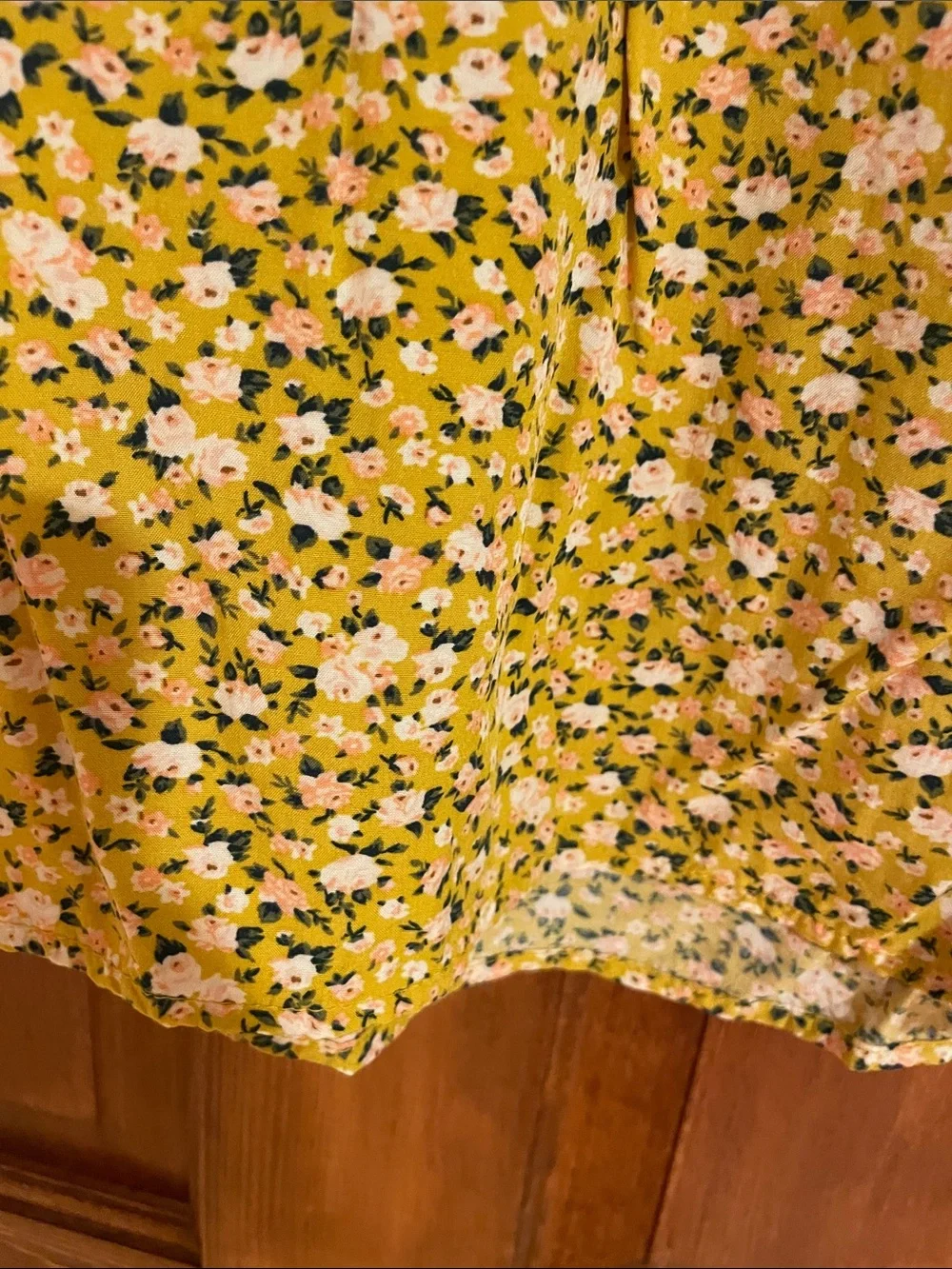 Old Navy Yellow Floral Off-Shoulder Peasant Top